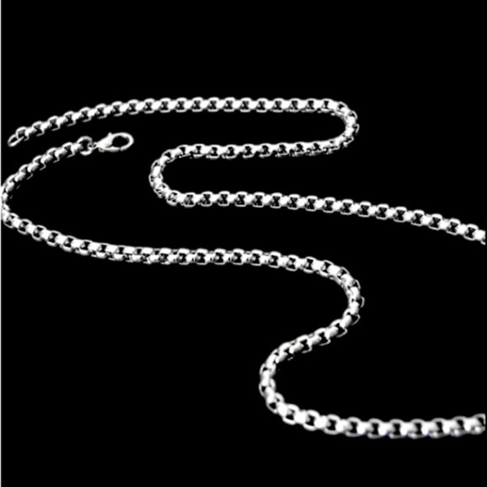 Stunning NEW thick BOX CHAIN 100% Wide 4mm stainless steel heavy